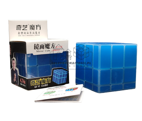 Kostka Rubika Mirror QiYi MoFang Ge - LUMINOUS niebieska