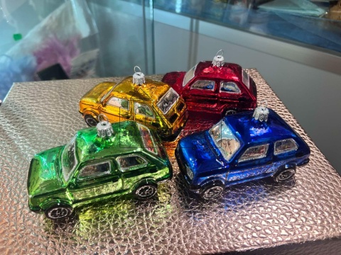 Bombka szklana Fiat 126p Maluch Bombka szklana Fiat 126p Maluch