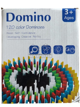 Domino 120 kolorowych elementów