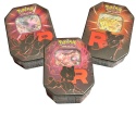 Pokémon TCG: Team Rocket EX Tins – zestaw 3 puszek