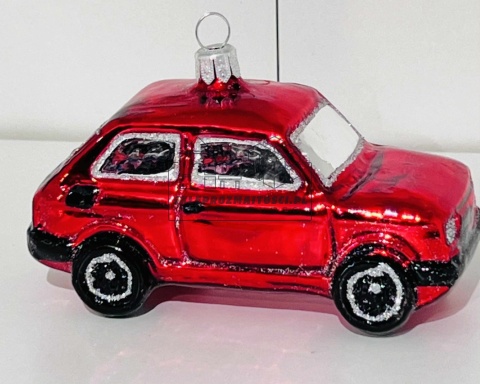 Bombka szklana Fiat 126p Maluch Bombka szklana Fiat 126p Maluch