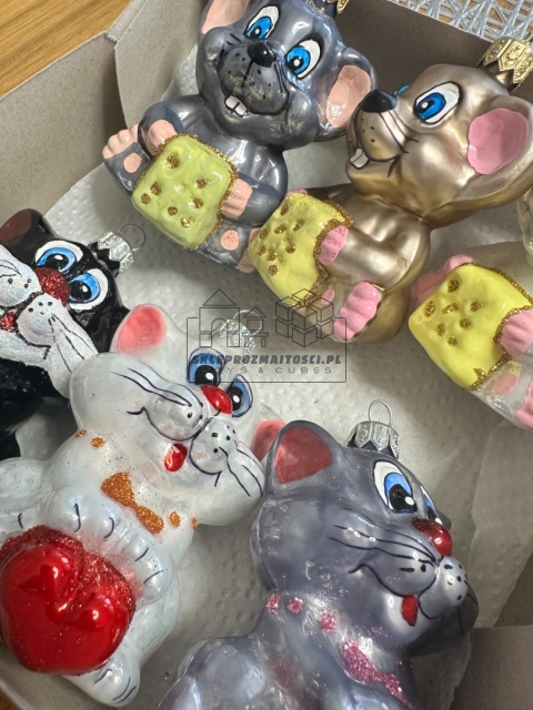 Szklane bombki choinkowe Tom i Jerry (2 szt) Szklane bombki choinkowe Tom i Jerry (2 szt)