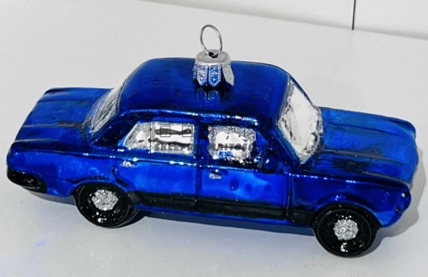 Szklana bombka choinkowa Fiat 125p Szklana bombka choinkowa Fiat 125p