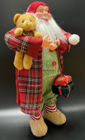 Mikołaj z misiem figurka dekoracja