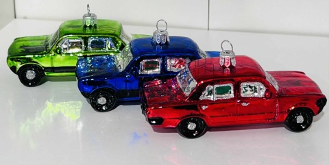 Szklana bombka choinkowa Fiat 125p Szklana bombka choinkowa Fiat 125p