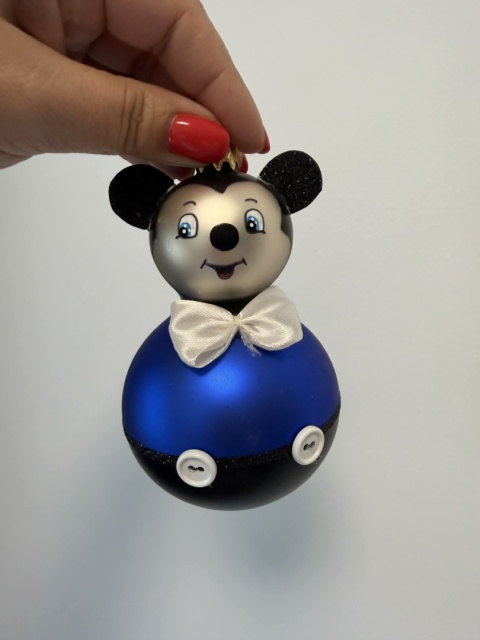Bombki szklane Myszka Mickey i Minnie – komplet 2 szt