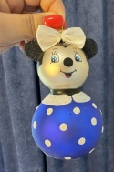 Bombki szklane Myszka Mickey i Minnie – komplet 2 szt