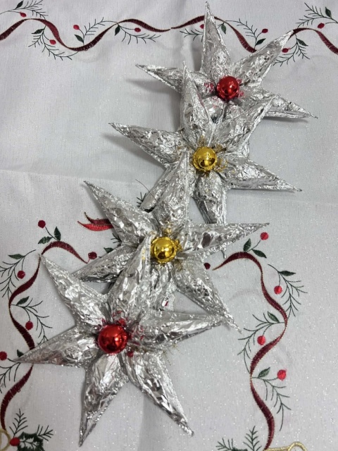 GWIAZDA MAŁA NA CHOINKĘ STYL PRL