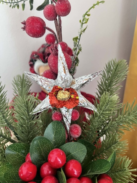 GWIAZDA MINI NA CHOINKĘ STYL PRL