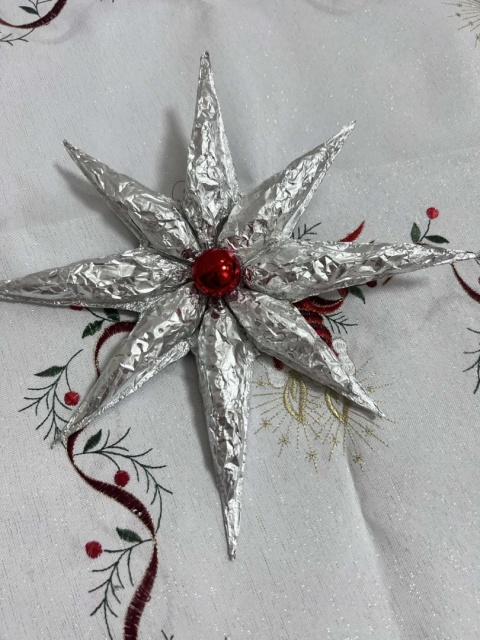 GWIAZDA NA CHOINKĘ STYL PRL