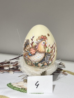 JAJA WIELKANOCNE BOMBKA ZE SZKŁA KOGUCIK