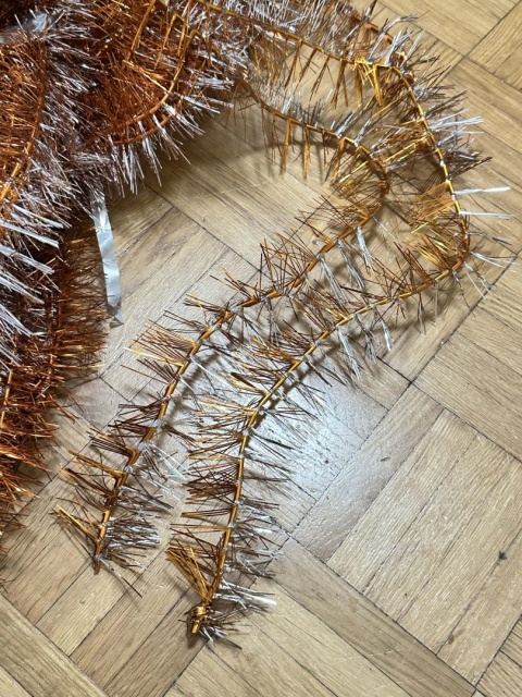 Łańcuch na choinkę PRL - Stary