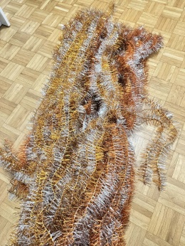 Łańcuch na choinkę PRL - Stary