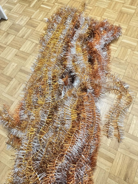 Łańcuch na choinkę PRL - Stary