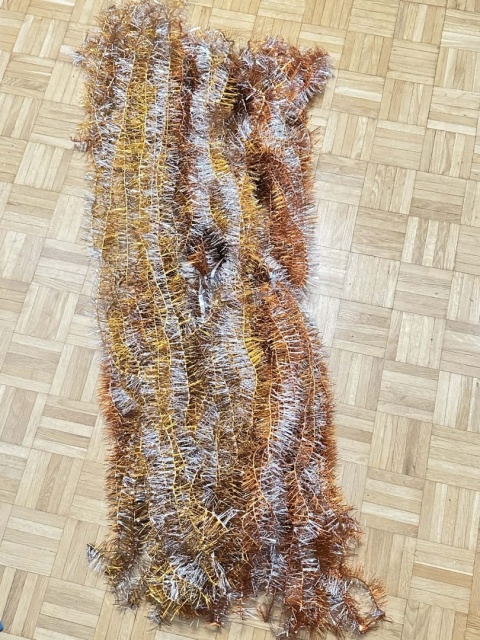 Łańcuch na choinkę PRL - Stary