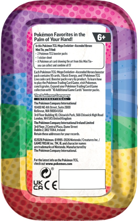 Pokémon TCG Mini Tin Mega Evolution: Ascended Heroes – Puszka Kolekcjonerska