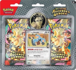 Pokémon TCG Mega Evolution Ascended Heroes Blister 2-Pack Larry – Komala Promo + Coin