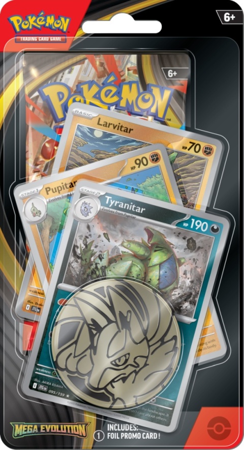 Pokémon TCG: Mega Evolution - Premium Checklane Blister Tyranitar Pokémon TCG: Mega Evolution - Premium Checklane Blister Tyranitar