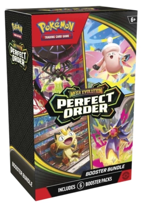 Pokemon TCG Perfect Order Booster Bundle – 6 Boosterów Mega Evolution