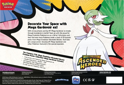 Pokemon TCG Premium Poster Collection Mega Gardevoir ex – 10 Boosterów + Promo + Plakat