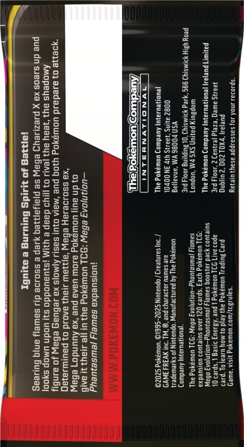 Pokémon TCG: Mega Evolution - Phantasmal Flames - Booster