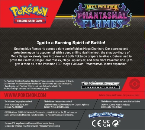 Pokémon TCG: Mega Evolution - Phantasmal Flames - Booster