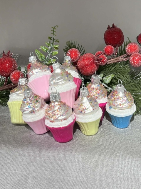 BOMBKI BABECZKI MUFINKI KOLOROWE WYS. 7 CM