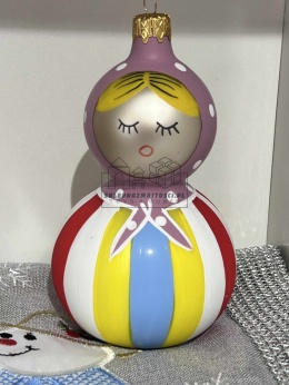 Bombka szklana „Kolorowa Krakowianka”