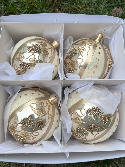 BOMBKI SZAMPAŃSKIE Z WINOGRONAMI 12 CM