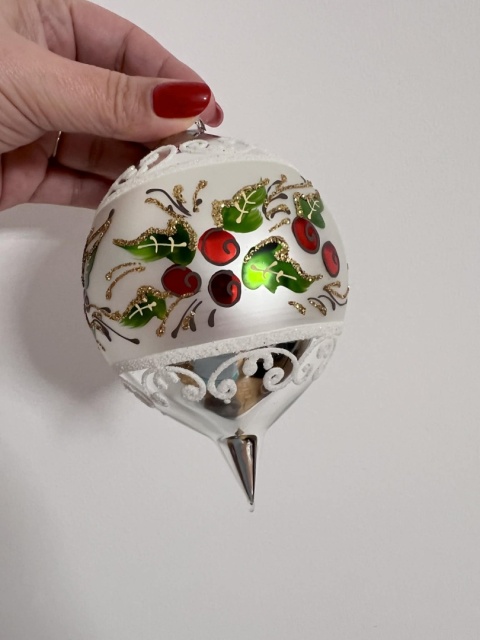 CYTRYNKI SREBRNE Z JARZĘBINĄ 10 CM WZÓR PRL