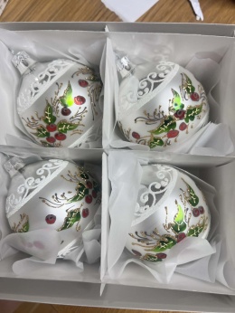 CYTRYNKI SREBRNE Z JARZĘBINĄ 10 CM WZÓR PRL