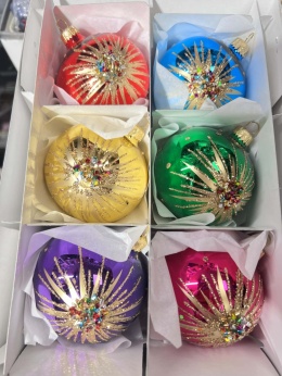 BOMBKI KOLOROWE PROMYKI 8 CM