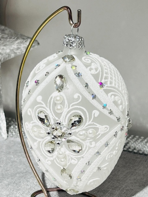 JAJO W STYLU FACERGE ZE SZKŁA WYSOKOŚĆ 13 CM