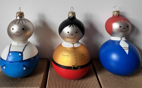 BOMBKI BOLEK LOLEK I TOLA ZE SZKŁA WYSOKOŚĆ 13CM ZESTAW