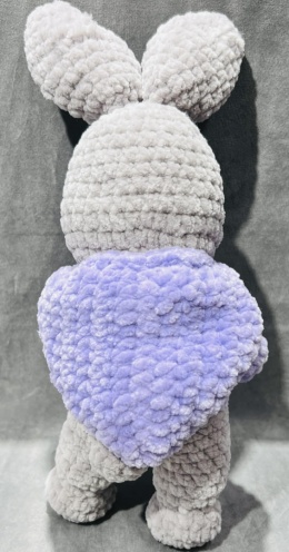 ZAJĄCZEK HAND MADE W FIOLETOWEJ BLUZIE