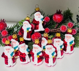 BOMBKA MIKOŁAJ Z WORKIEM PREZENTÓW WYSOKOŚĆ 7 CM