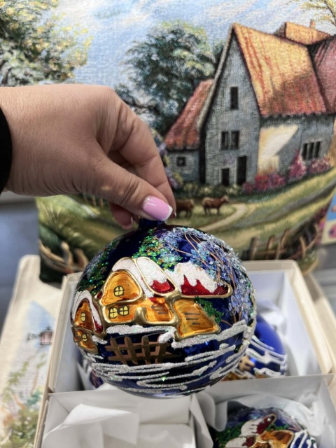 BOMBKI KOBALTOWE DOMKI 12 CM