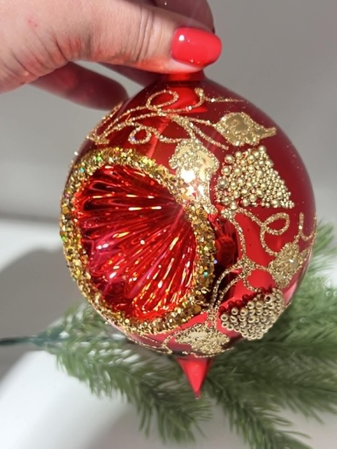 BOMBKI CYTRYNKI Z REFLEKTOREM I WINOGRONAMI WIELKOŚĆ 12 CM