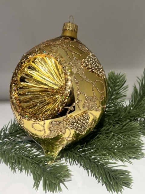 BOMBKI CYTRYNKI Z REFLEKTOREM I WINOGRONAMI WIELKOŚĆ 12 CM