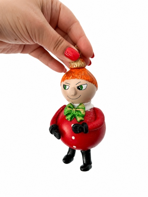 MAŁA MI BOMBKA SZKLANA WYSOKOŚĆ OKOŁO 14 CM