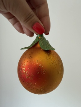 BOMBKI POMARAŃCZA WIELKOŚĆ 6-9 CM NIESYMETRYCZNE NATURALNE