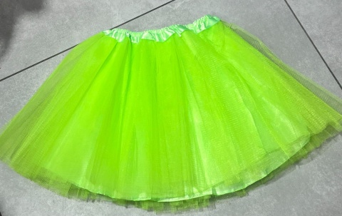 Spódnica tiulowa czarno-zielona - Strój kostium karnawałowy