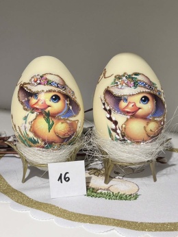 WIELKANOCNE JAJO ZE SZKŁA KACZUSZKA 16