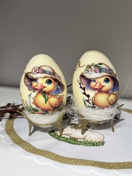 WIELKANOCNE JAJO ZE SZKŁA KACZUSZKA 16