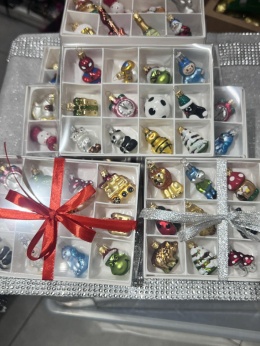 Zestaw prezentowy Bombki szklane minisy