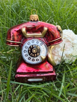 BOMBKA CZERWONO ZŁOTY TELEFON
