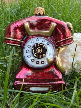 BOMBKA CZERWONO ZŁOTY TELEFON