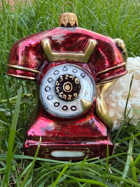 BOMBKA CZERWONO ZŁOTY TELEFON