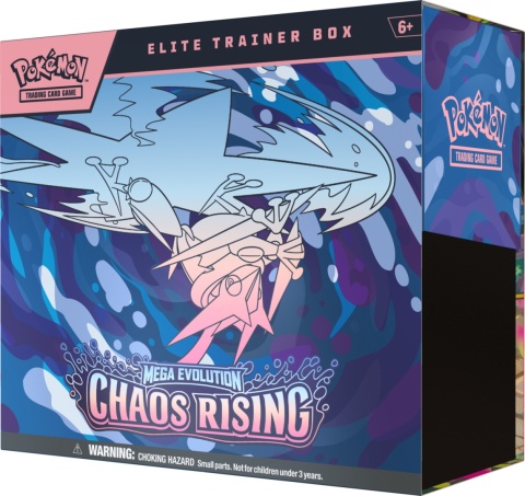 Pokemon TCG Mega Evolution Chaos Rising Elite Trainer Box ETB | 9 Boosterów + Promo Fennekin