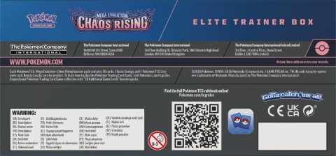 Pokemon TCG Mega Evolution Chaos Rising Elite Trainer Box ETB | 9 Boosterów + Promo Fennekin